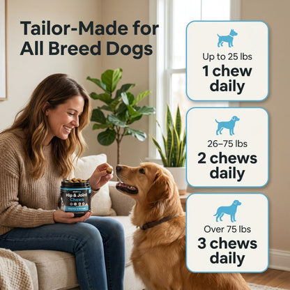 Hip + Joint Chews Support for Dogs (100 counts)